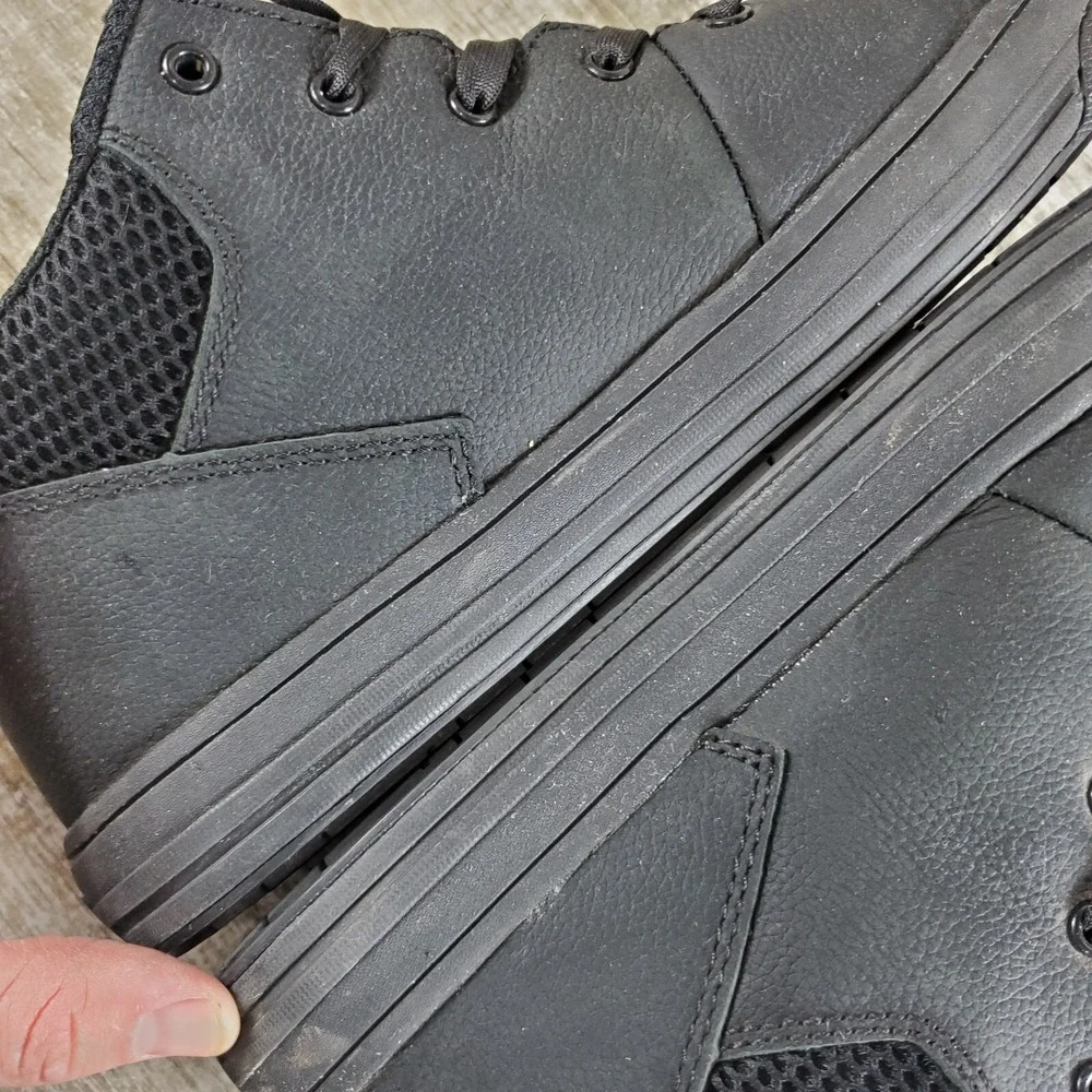 Avenger Work Boots North Haven Swarm Mens Shoes Sz 12 D‎ Black Leather Sneakers